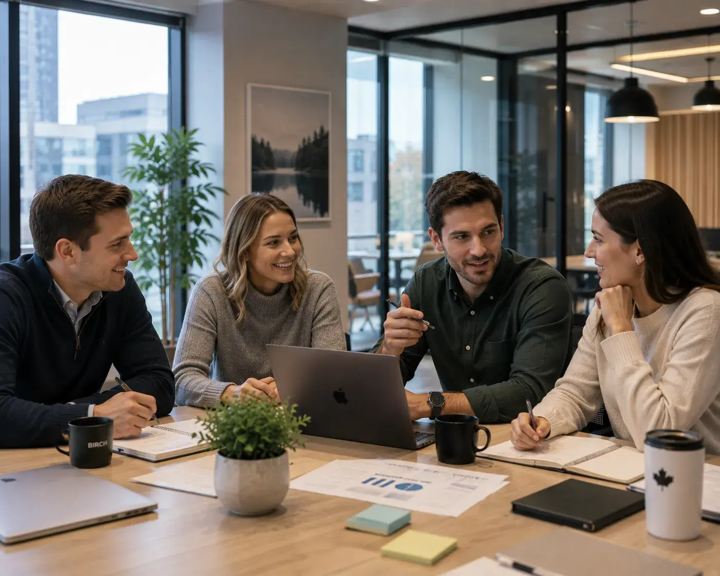 Operations team planning an interactive kiosk rollout with developers