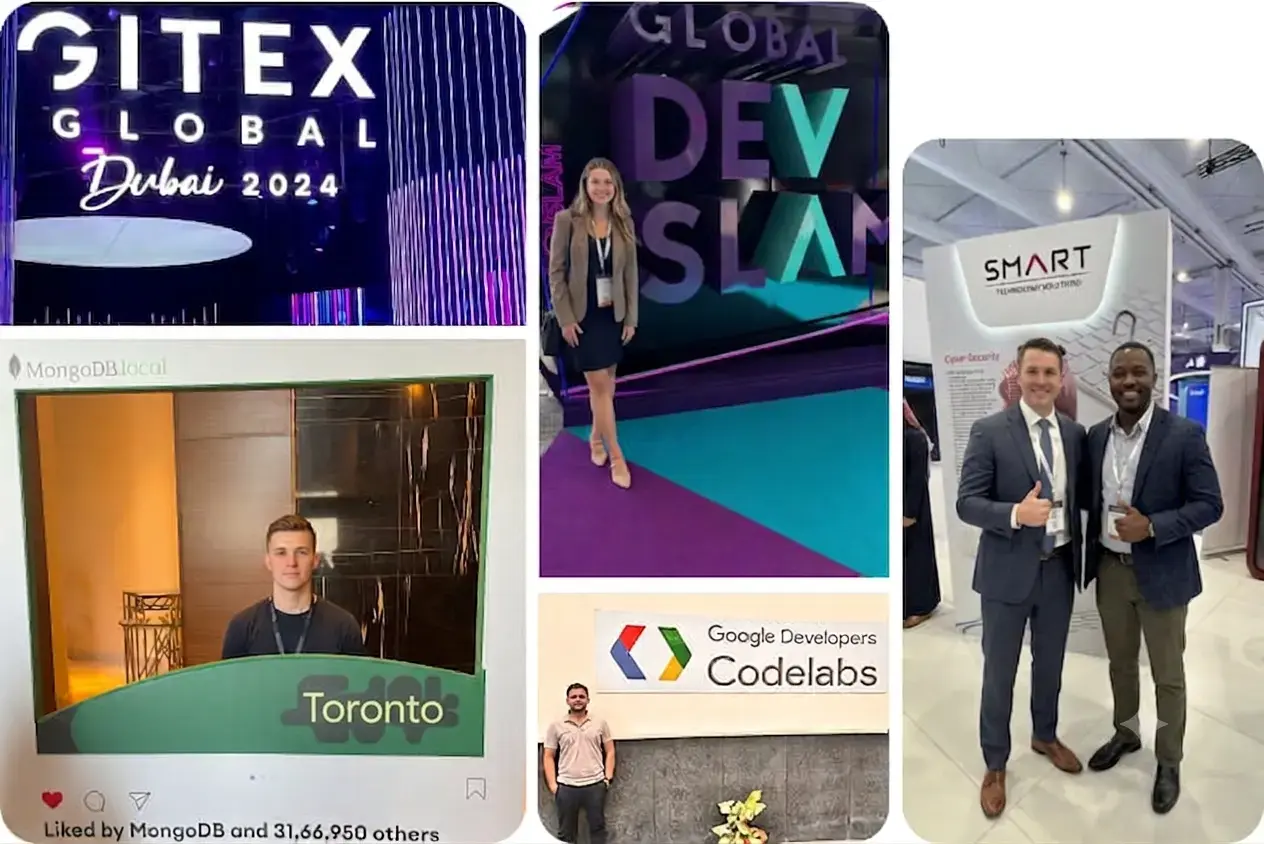 Zazz at GITEX Global, DevSlam, MongoDB local and Google Developers Codelabs